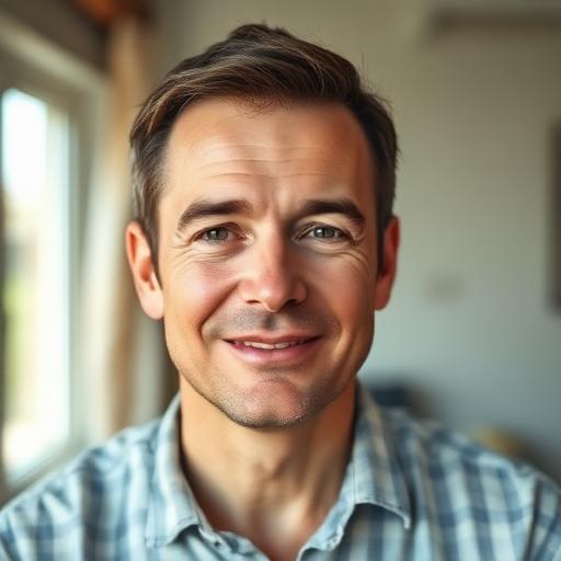 Illustratief portret van Willem, 49 jaar